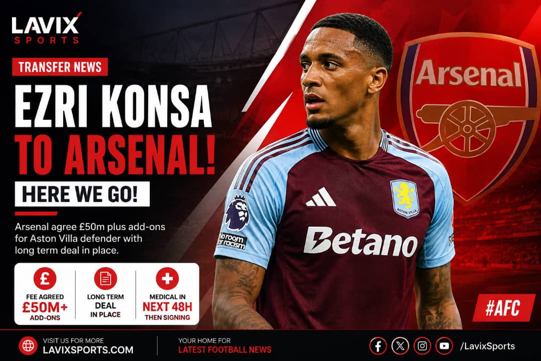 Arsenal Agree £50m+ Deal to Sign Ezri Konsa From Aston Villa